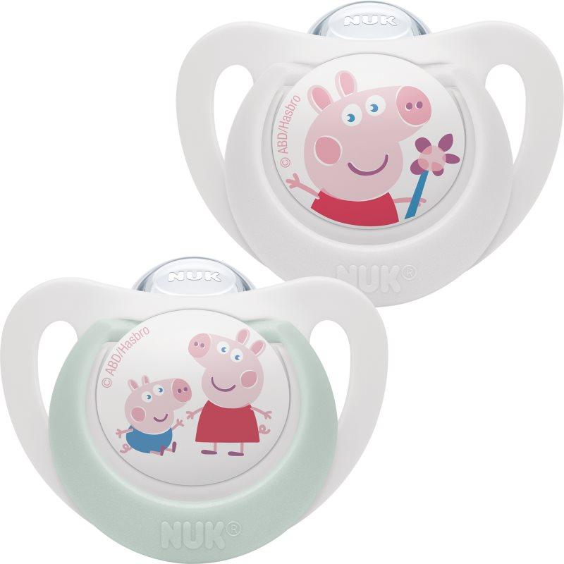 NUK Star Peppa Pig dudlík 18-36m 2 ks