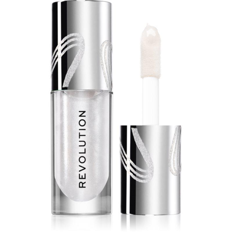Makeup Revolution Metallic Muse Shimmer Bomb třpytivý lesk na rty odstín Frosted Muse 4.5 ml