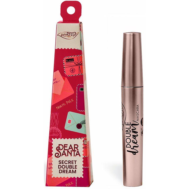 puroBIO Cosmetics Dear Santa SECRET dlouhotrvající řasenka v dárkovém balení 10 ml