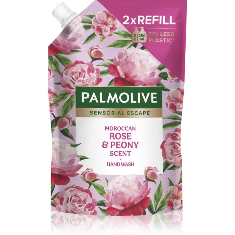 Palmolive Sensorial Escape Moroccan Rose & Peony tekuté mýdlo na ruce náhradní náplň 500 ml