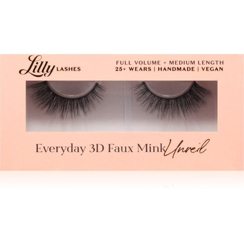 Lilly Lashes Everyday 3D Faux Mink umělé řasy typ Unveil 1 pár