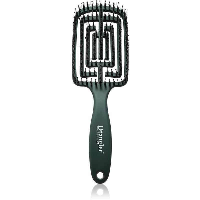 Dtangler Dry Blow, Glow And Go hranatý kartáč na foukání barva Emerald Green 1 ks