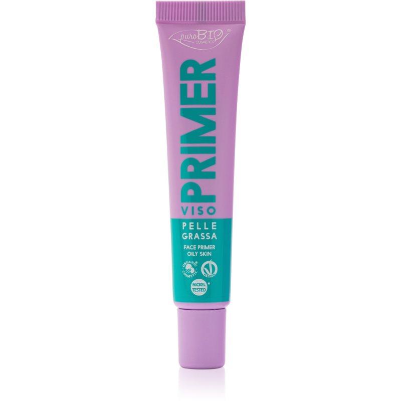 puroBIO Cosmetics Primer podkladová báze pod make-up pro mastnou pleť 15 ml