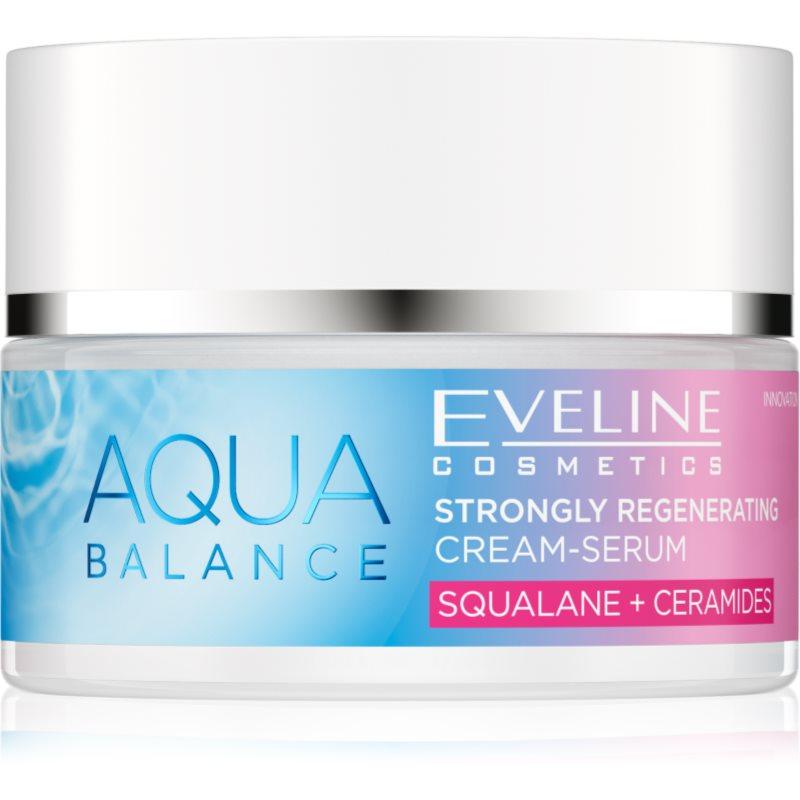 Eveline Cosmetics Aqua Balance Squalane + Ceramides intenzivní regenerační krém s hydratačním účinkem 50 ml