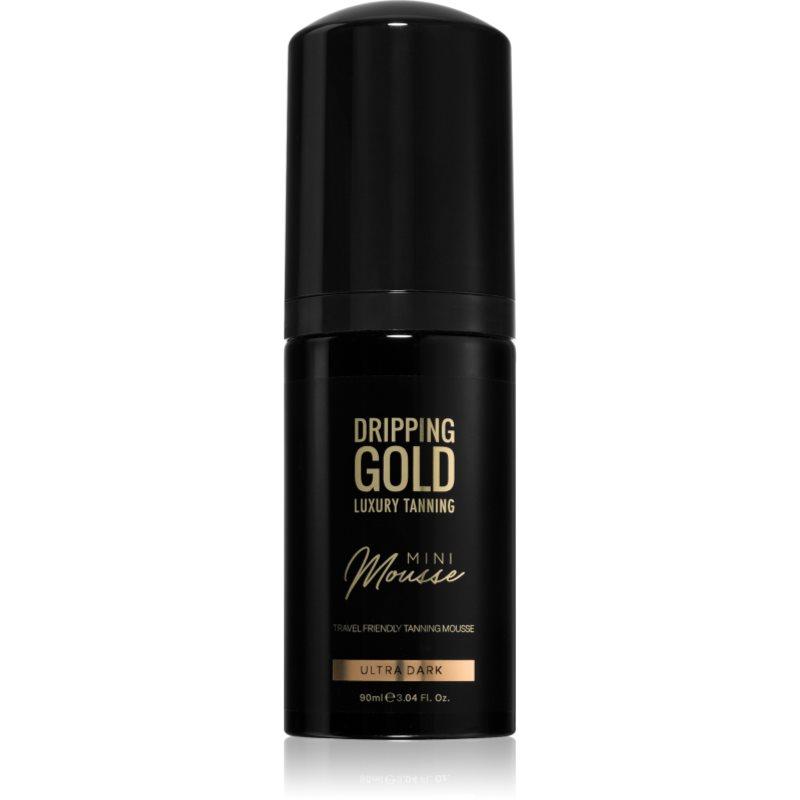 Dripping Gold Luxury Tanning Mini Mousse samoopalovací pěna na obličej a tělo odstín Ultra Dark 90