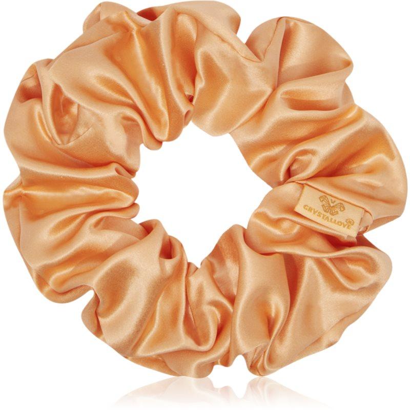 Crystallove Silk Scrunchie hedvábná gumička do vlasů Peach fuzz 1 ks