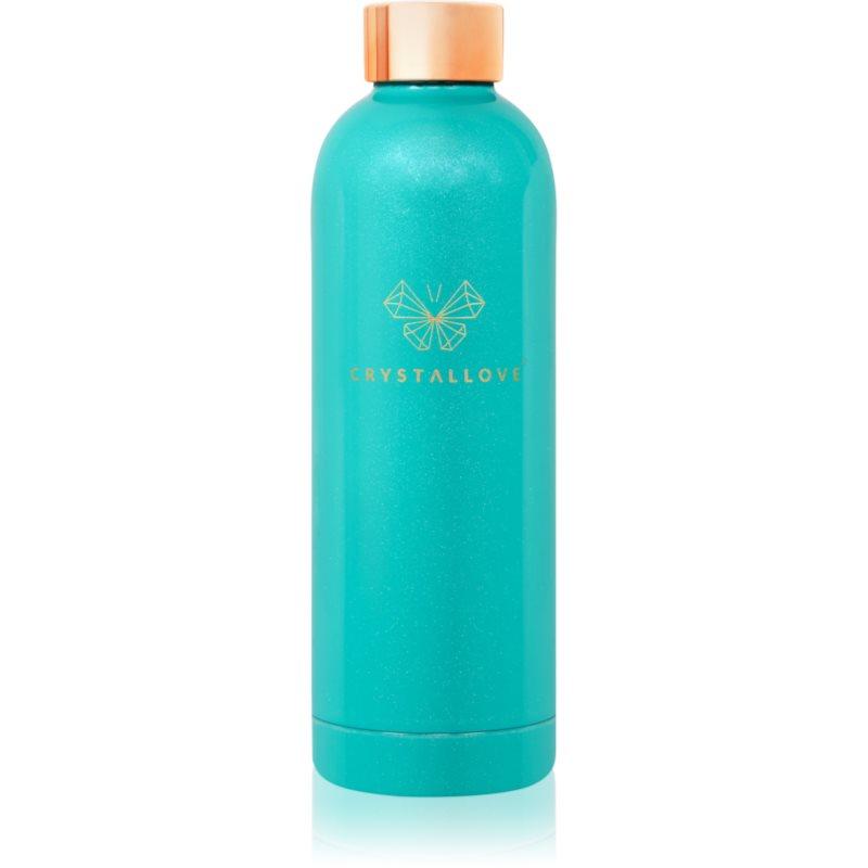 Crystallove Thermal Water Bottle skleněná láhev na vodu Amazonite 500 ml