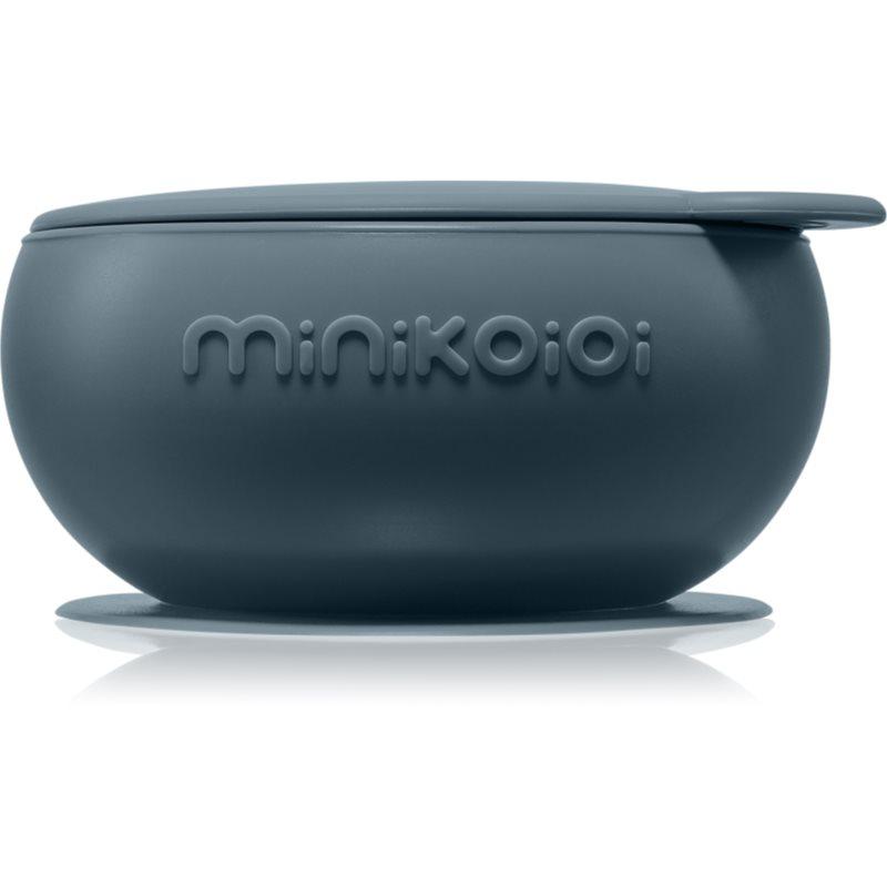 Minikoioi Bowl Deep Blue silikonová miska s přísavkou 1 ks