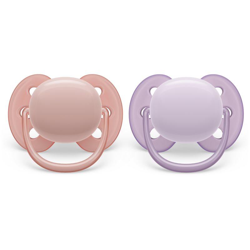 Philips Avent Ultrasoft SCF091/31 0-6 m dudlík Neutral Girl 2 ks
