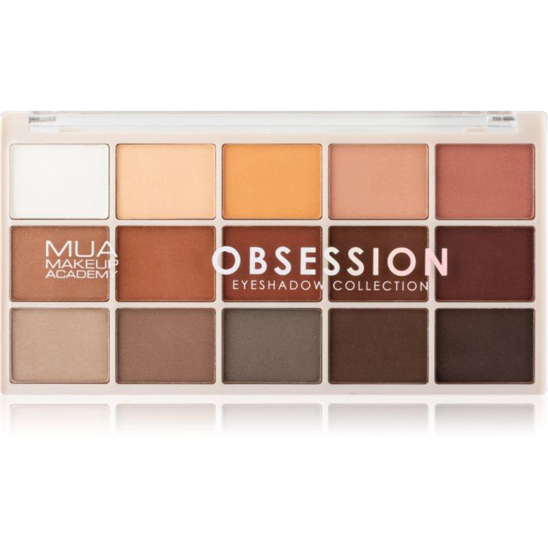 MUA Makeup Academy Professional 15 Shade Palette paletka očních stínů odstín Obsession 12 g