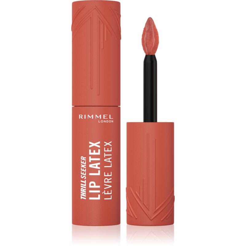 Rimmel Thrill Seeker Lip Latex tekutá rtěnka odstín 200 So Peachy 6 ml