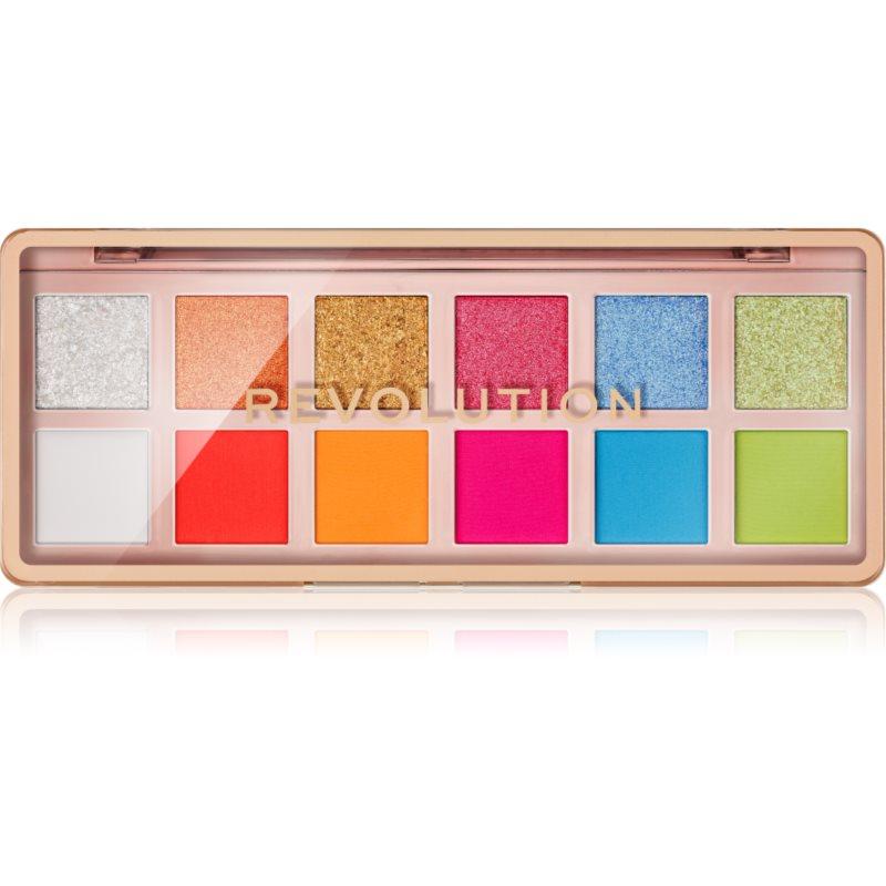 Makeup Revolution The Icon Palette paletka očních stínů odstín The Vibrant Icon Brights Palette 12x0.7 g