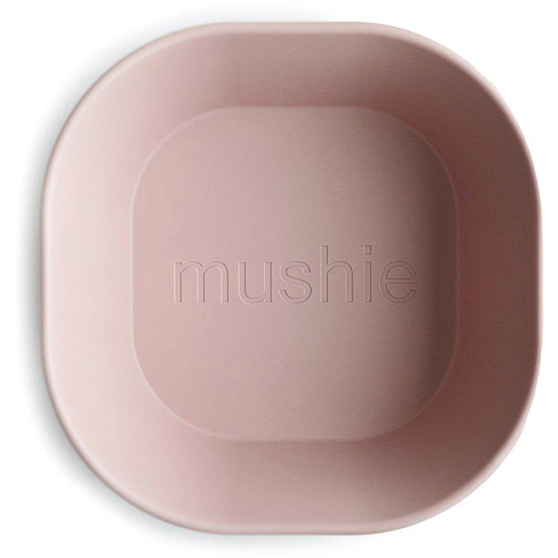 Mushie Square Dinnerware Bowl miska Blush 2 ks