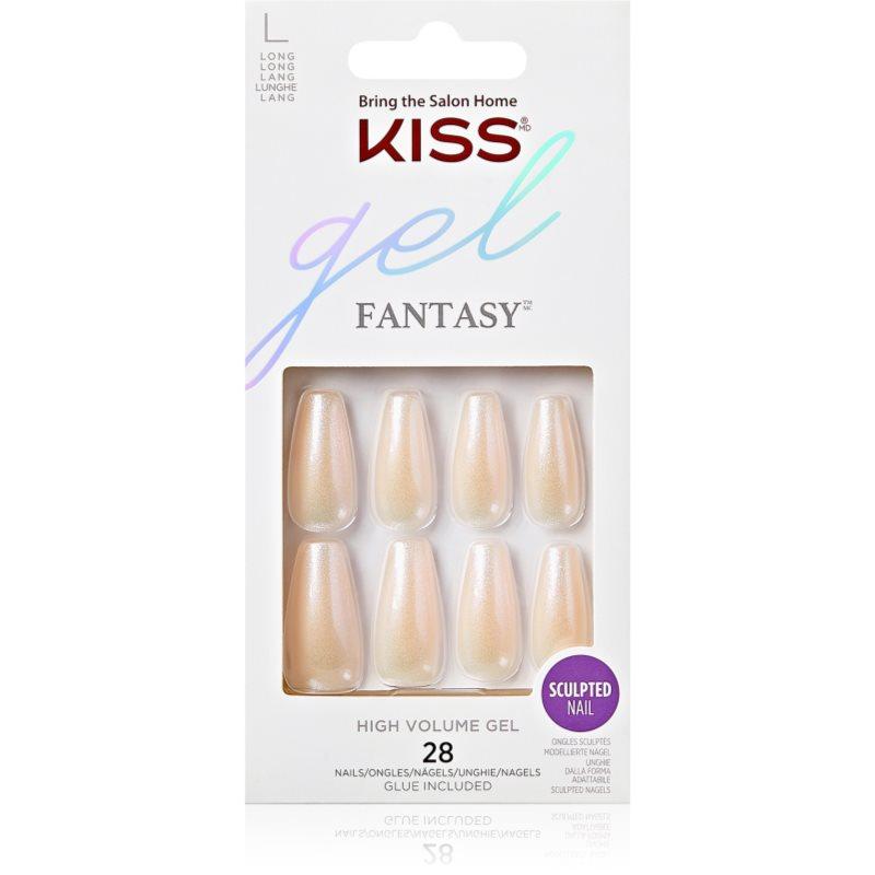 KISS Gel Fantasy High Volume Gel umělé nehty Hold Me Closer 28 ks