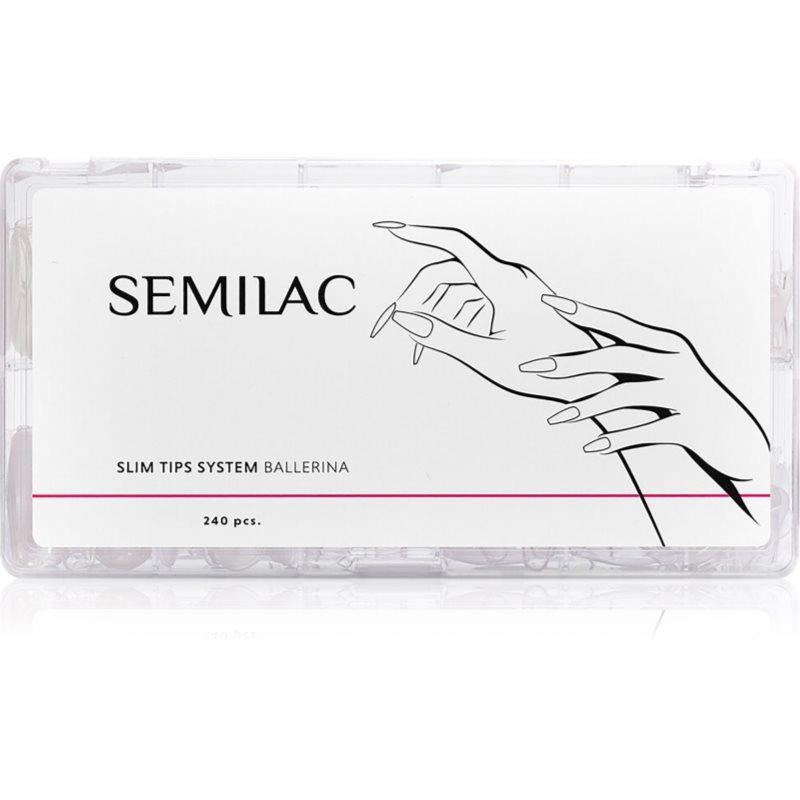 Semilac Accessories Slim Tips nálepky na nehty s prodlouženým účinkem 240 ks