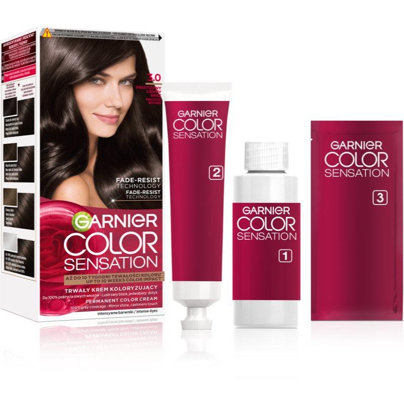 Garnier Color Sensation barva na vlasy odstín 3.0 Prestiżowy Ciemny Brąz 1 ks