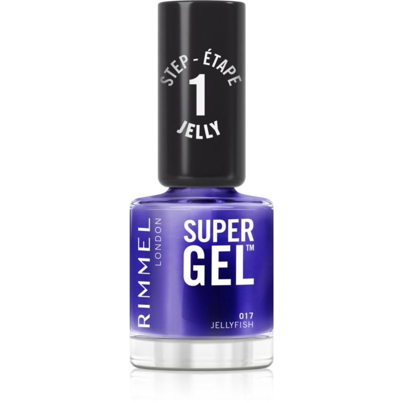 Rimmel Super Gel gelový lak na nehty bez užití UV/LED lampy odstín 017 Lacquer Jellyfish 12 ml