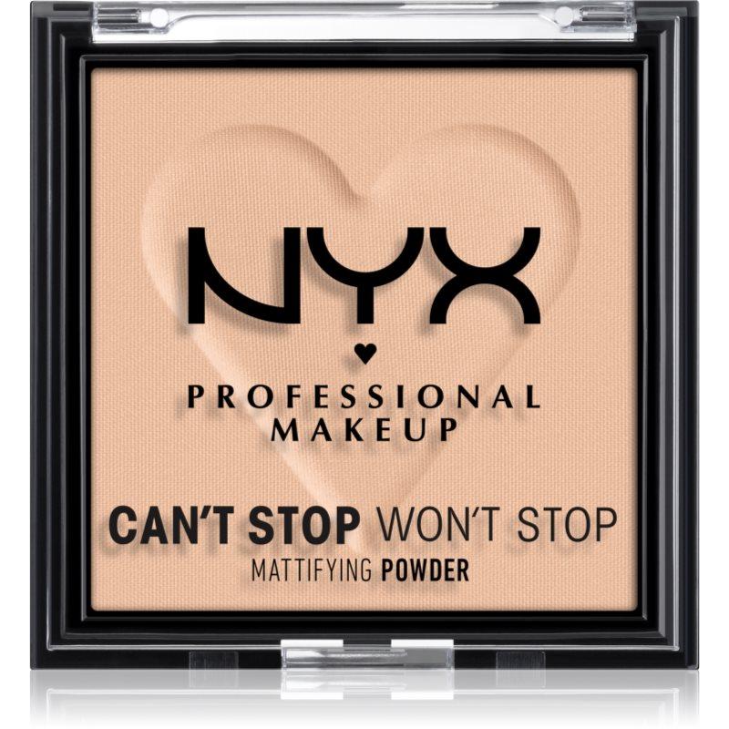 NYX Professional Makeup Can't Stop Won't Stop Mattifying Powder matující pudr odstín 03 Light Medium 6 g