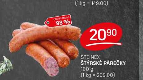 ŠTÝRSKÉ PÁREČKY 100g
