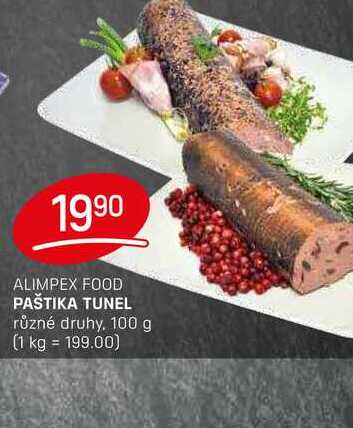 PAŠTIKA TUNEL různé druhy, 100g