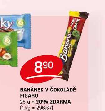 BANÁNEK V ČOKOLÁDĚ FIGARO 25 g  