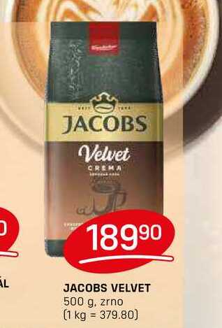 JACOBS VELVET 500 g, zrno