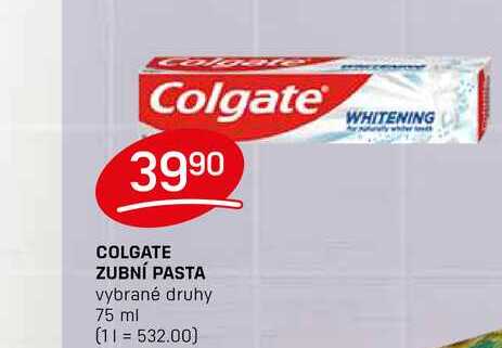 COLGATE ZUBNÍ PASTA vybrané druhy 75 ml 