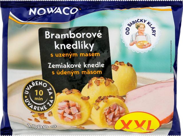 NOWACO Bramborové knedlíky XXL s uzeným masem