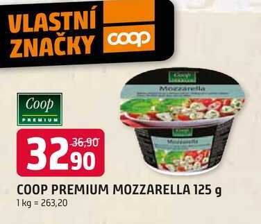 COOP PREMIUM MOZZARELLA 125 g 