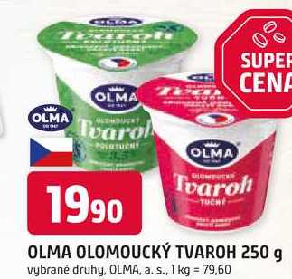 OLMA OLOMOUCKÝ TVAROH 250 g 
