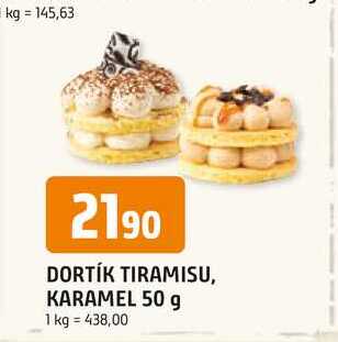DORTÍK TIRAMISU, KARAMEL 50 g