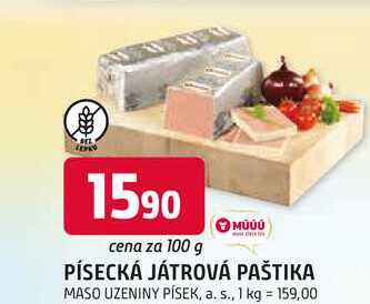 PÍSECKÁ JÁTROVÁ PAŠTIKA 100g