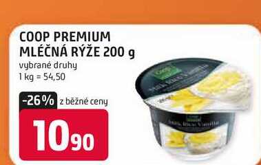 COOP PREMIUM MLÉČNÁ RÝŽE 200 g  