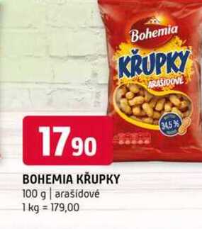 Bohemia křupky 100 g arašídové