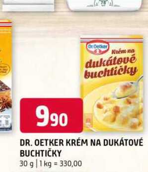 Dr Oetker Krém na dukátové buchtičky 30 g 