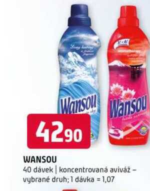 Wansou 40 dávek koncentrovaná aviváž vybrané druh
