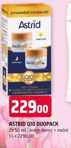 Astrid Q10 duopack 2x 50 ml krém denní + nočni