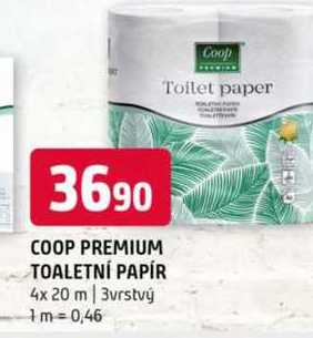 Coop premium toaletní papír 4x 20 m 3vrstvý