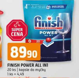 Finish power all in1 20 ks kapsle do myčky 