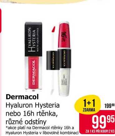 Dermacol Hyaluron Hysteria rtěnka