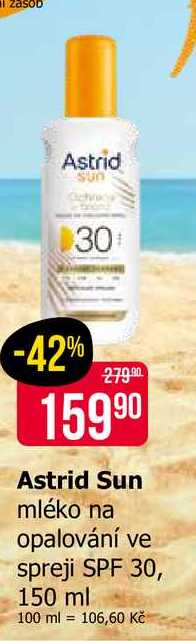 Astrid Sun mléko na opalování ve spreji SPF 30, 150 ml 