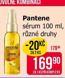 Pantene sérum 100 ml, různé druhy 