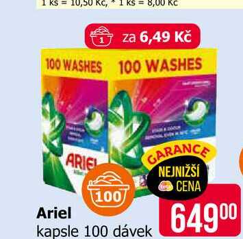 Ariel kapsle 100 dávek 