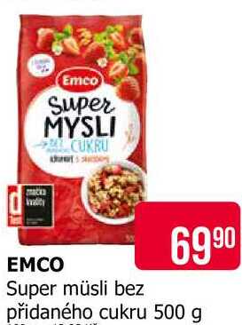EMCO Super müsli bez přidaného cukru 500 g 