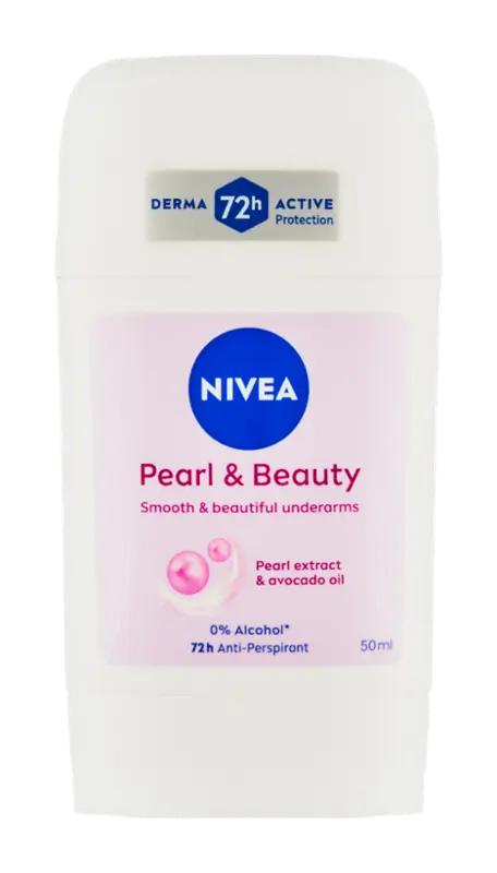 NIVEA Antiperspirant tuhý pro ženy Pearl & Beauty, 50 ml
