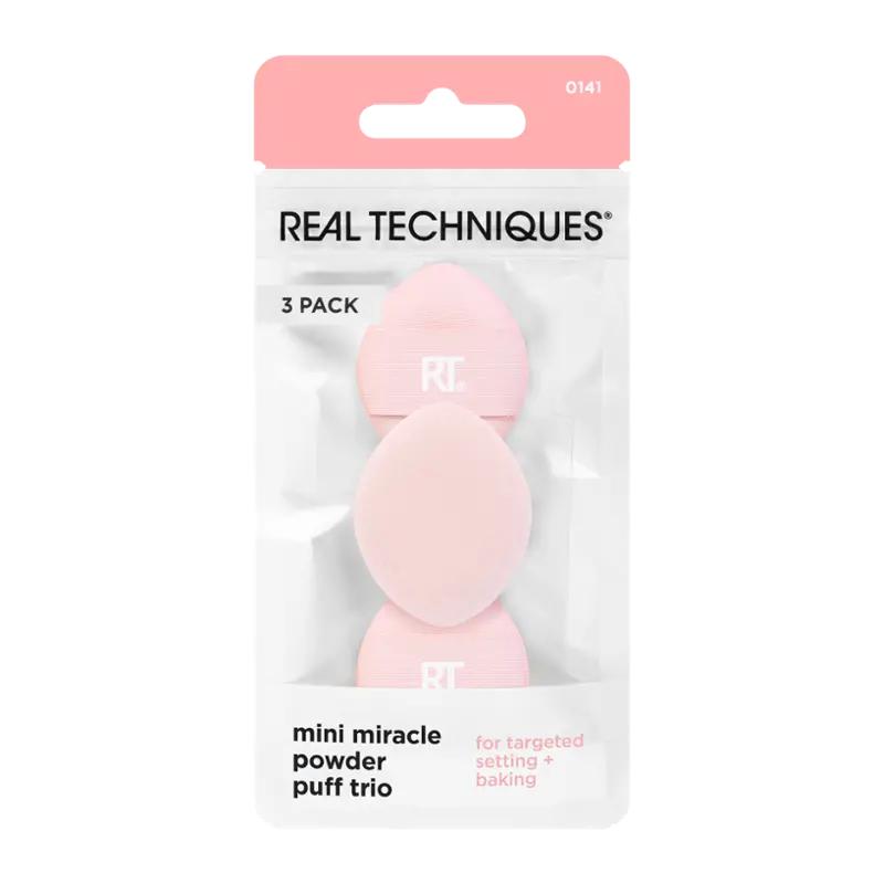 Real Techniques Houbičky na pudr mini, 3 ks
