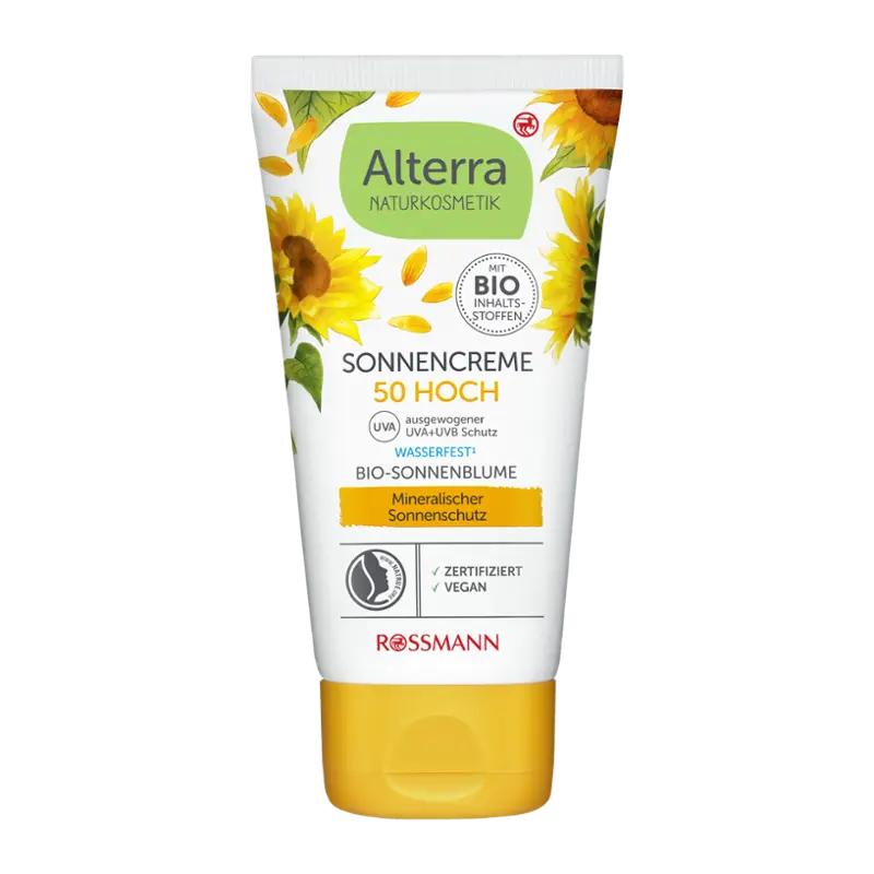 Alterra Naturkosmetik Krém na opalování SPF50, 75 ml