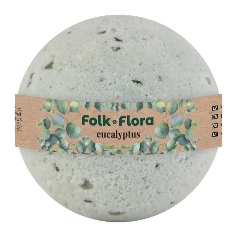 Folk&Flora Bomba do koupele Eukalyptus, 130 g