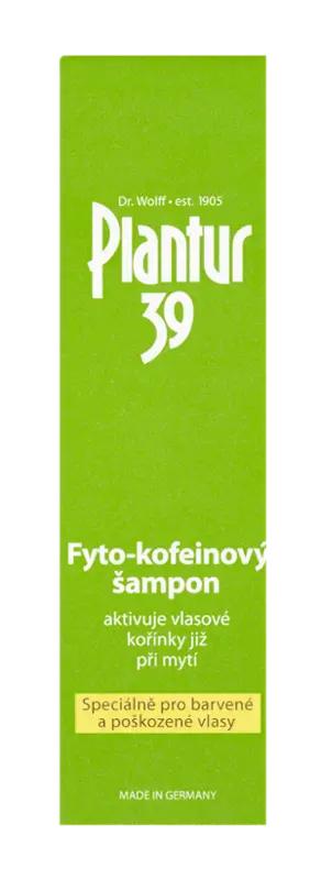 Plantur 39 Šampon s fyto-kofeinem speciálně pro barvené a poškozené vlasy, 250 ml