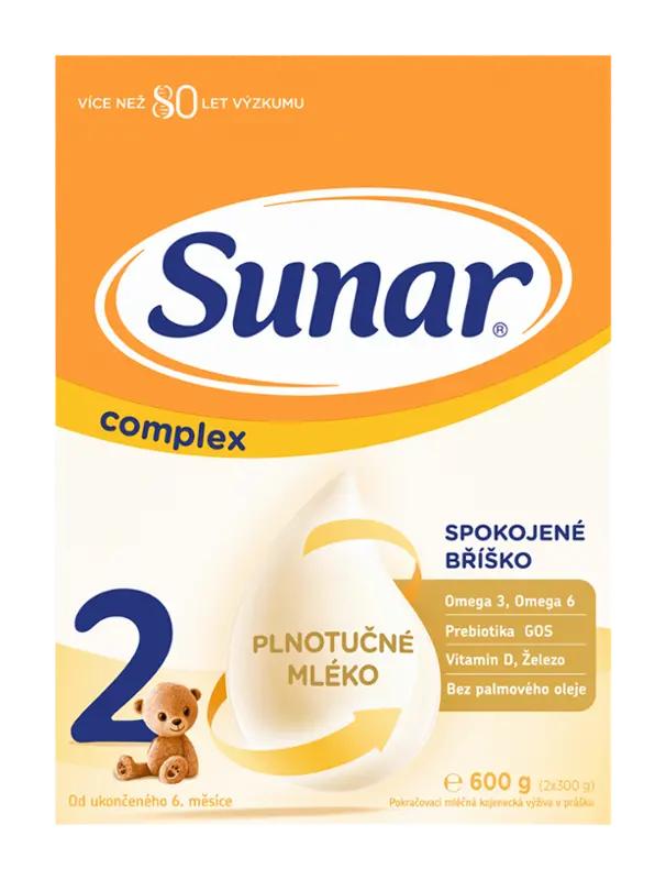 Sunar Pokračovací kojenecké mléko Complex 2, 600 g